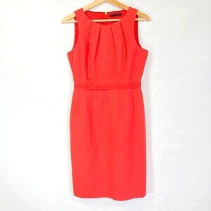 Elie Tahari Pleated Sheath Dress Elegant Flirty Coquette Academia 4